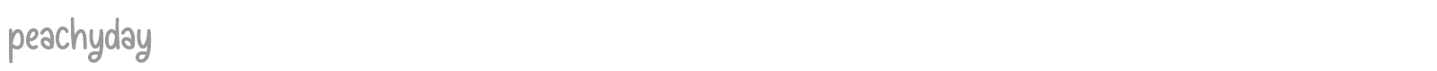 Peachyday font preview